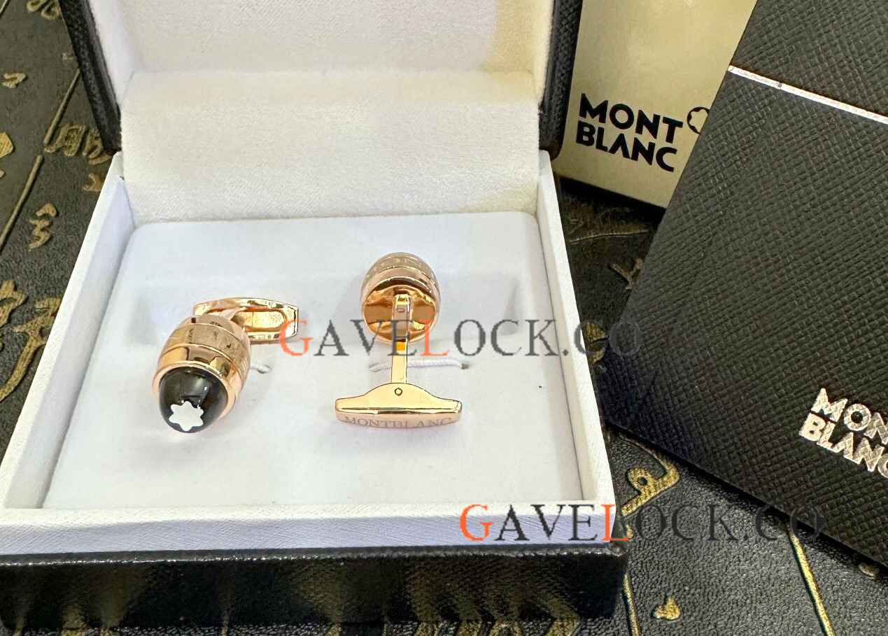 Copy Montblanc StarWalker Luxury Cufflinks Rose Gold